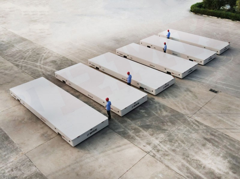 15 τόνοι τιμονιού Omnidirectional Mobile Trackless Cart