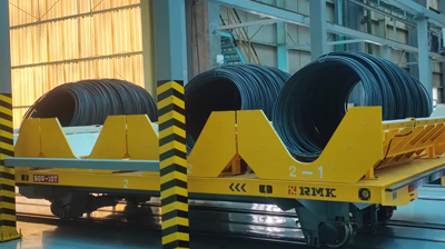 Αξιοσημείωτο αυτοματοποιημένο καροτσάκι μεταφοράς σιδηροτροχιάς - RGV Cart