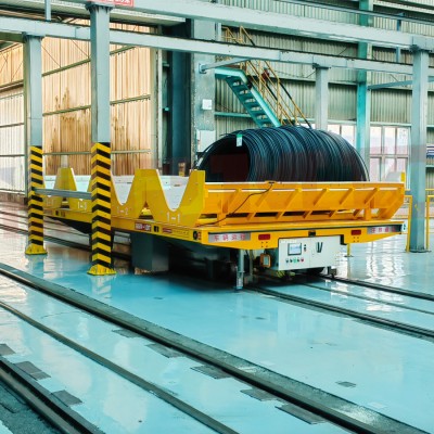 10 τόνοι με σχήμα V rgv αυτοματοποιημένο καλάθι μεταφοράς σιδηροτροχιάς